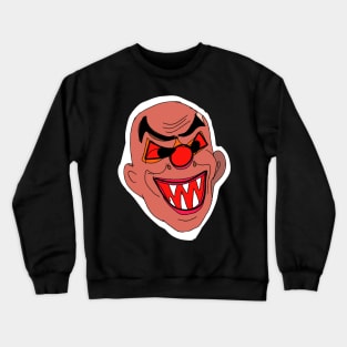 bad ugly face monster hand drawing Crewneck Sweatshirt